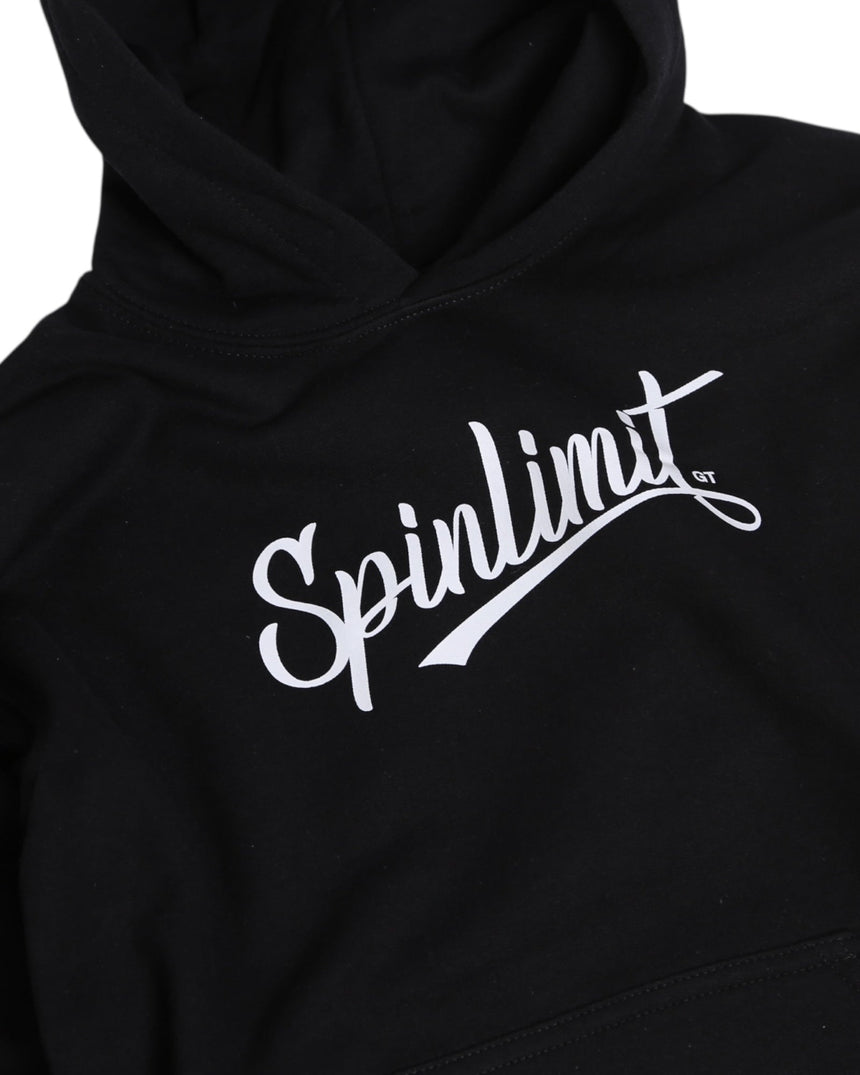 Spin Limit Signature Logo Hoodie Kid - Black - Spin Limit Boardshop
