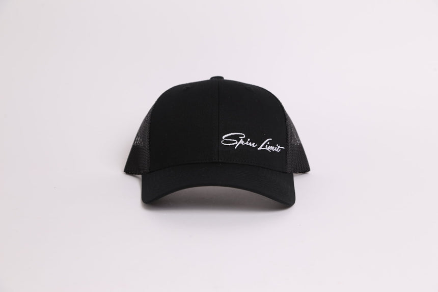 Spin Limit Signature Retro Hat - Black - Spin Limit Boardshop