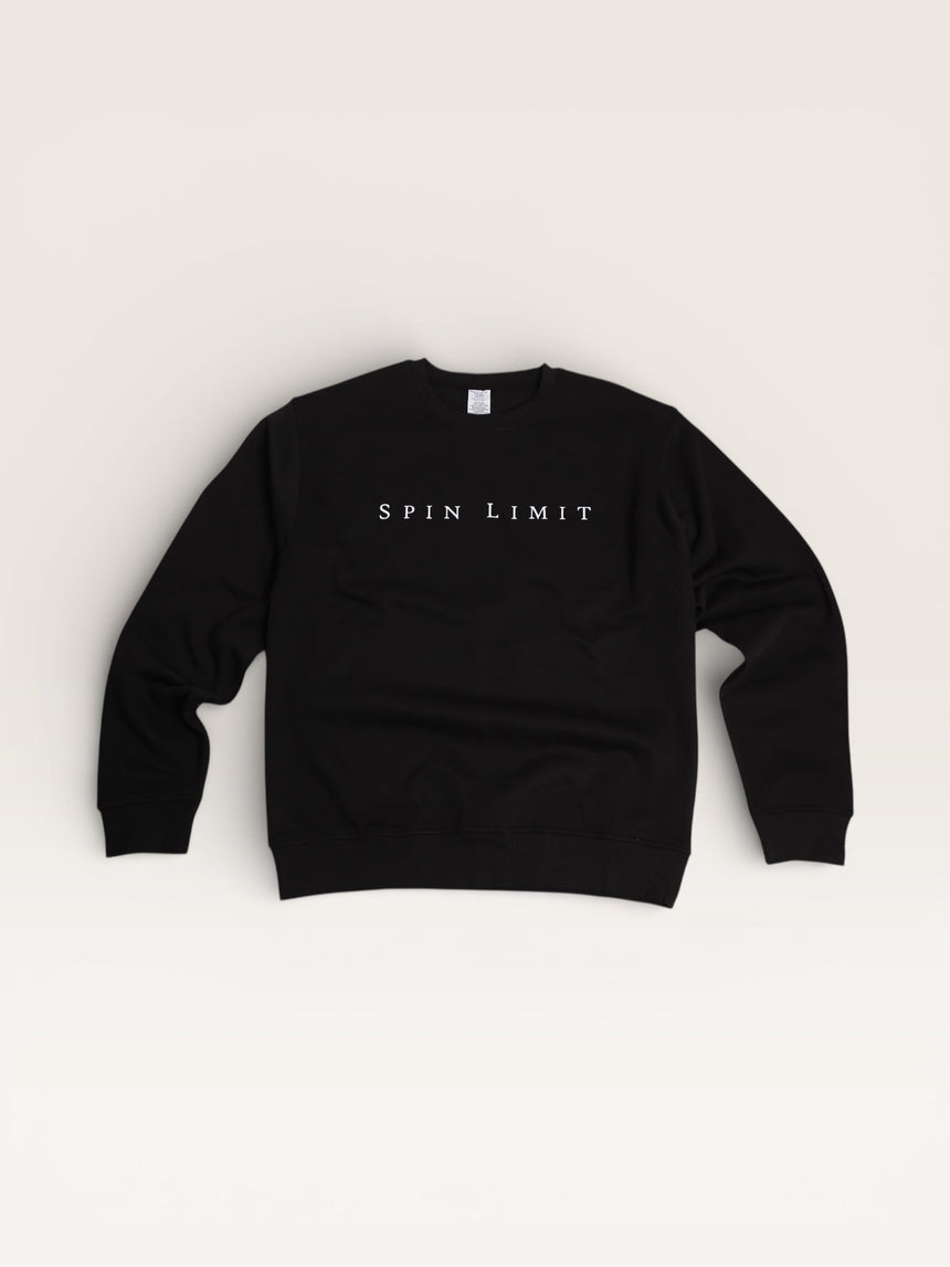 Spin Limit Simple Crewneck - Black - Spin Limit Boardshop