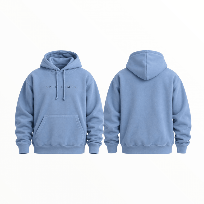 Spin Limit Simple Midweight Hood - Blue - Spin Limit Boardshop