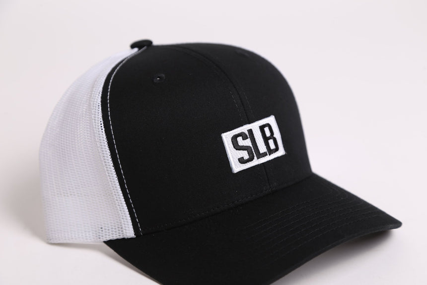 Spin Limit Slb Patch Retro Hat - Black & White - Spin Limit Boardshop