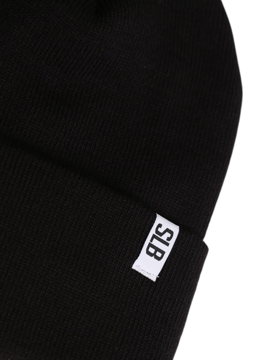 Spin Limit Slb Tab Tight Knit Beanie - Black - Spin Limit Boardshop