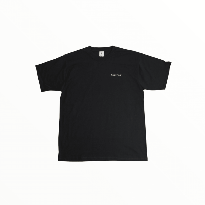 Spin Limit Times Premium Heavyweight Tee - Grey Yellow Logo - Spin Limit Boardshop