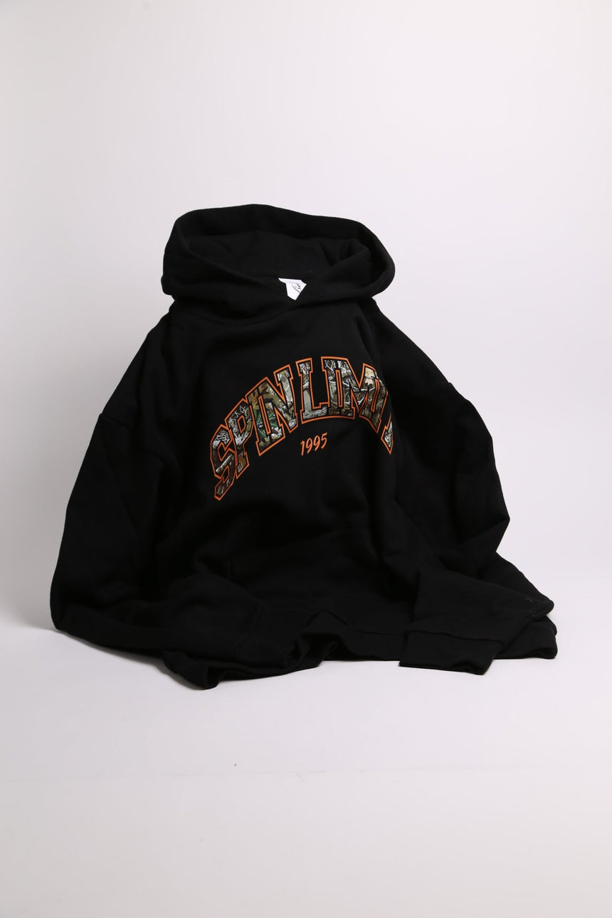 Spin Limit University Camo Hoodie - Black - Spin Limit Boardshop