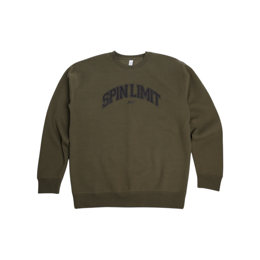 Spin Limit University Crew - Olive - Spin Limit Boardshop