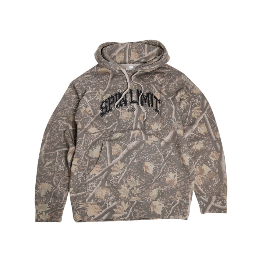 Spin limit University Hoodie - Camo Logo Noir - Spin Limit Boardshop