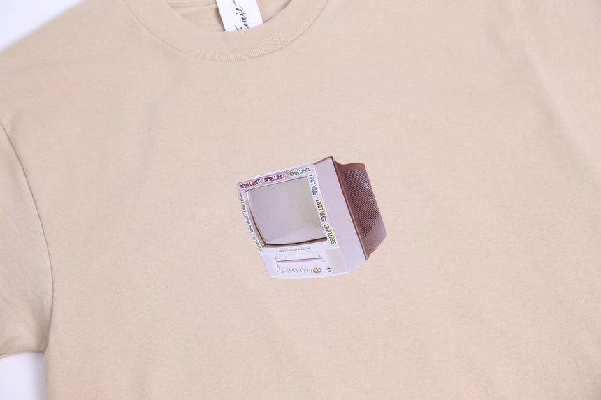 Spin Limit VHS Logo Tee - Tan - Spin Limit Boardshop