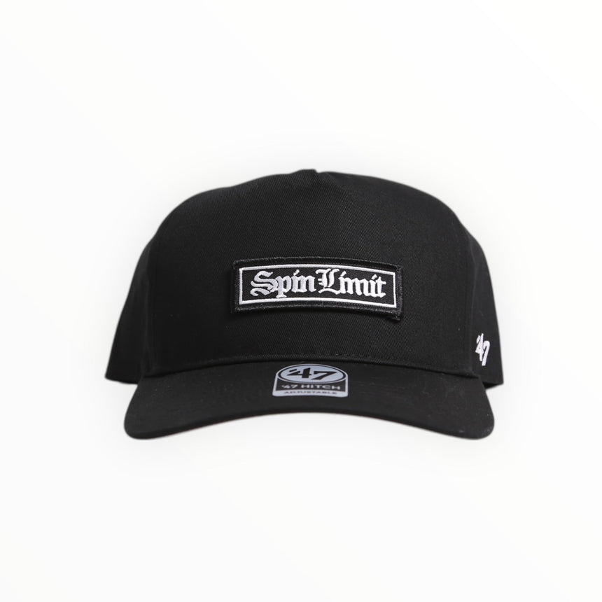Spin Limit X 47 Hitch Snapback Times Logo - Black - Spin Limit Boardshop