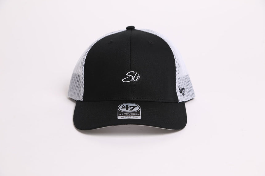 Spin Limit x 47' Slb Signature Retro Hat - Black White - Spin Limit Boardshop