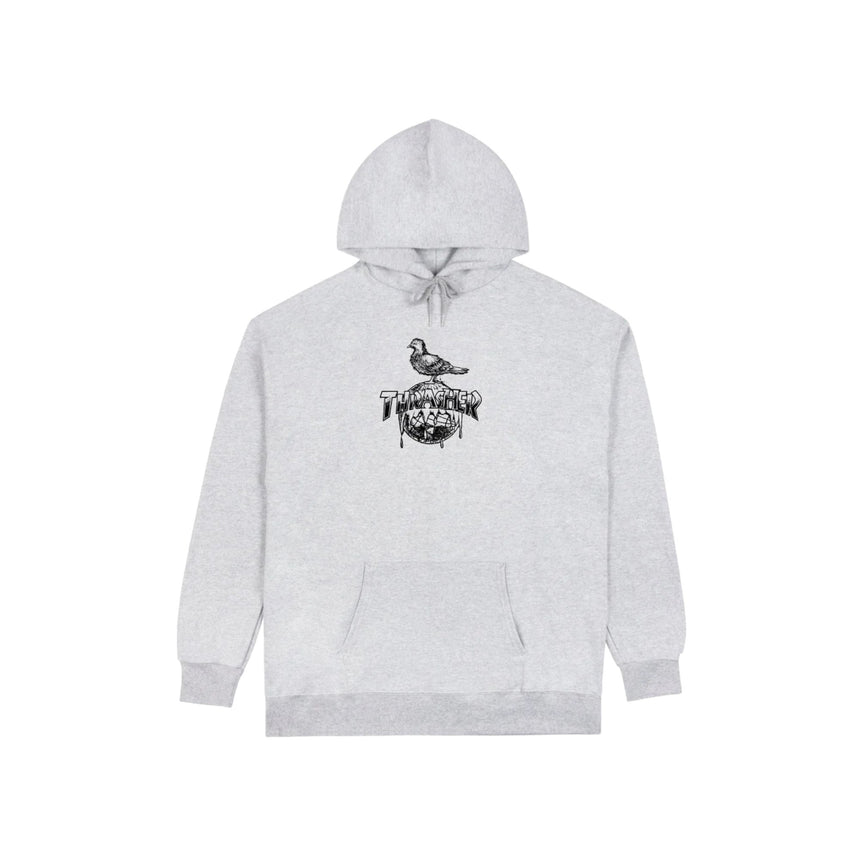 Thrasher X Antihero Cover The Earth Hoodie - Ash Grey - Spin Limit Boardshop