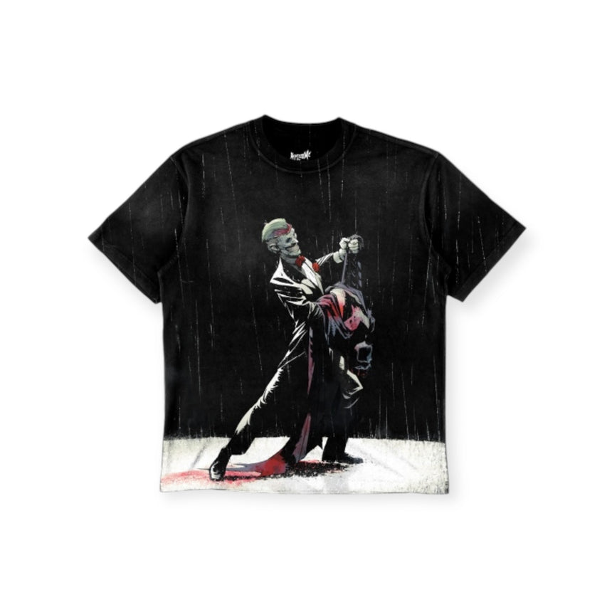 Welcome X Batman Rain Dance All - Over Print Tee - Black - Spin Limit Boardshop