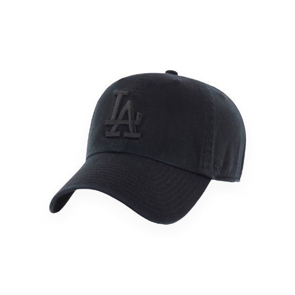 47 Brand MLB Clean Up Los Angeles Dodgers - Black Black - Spin Limit Boardshop