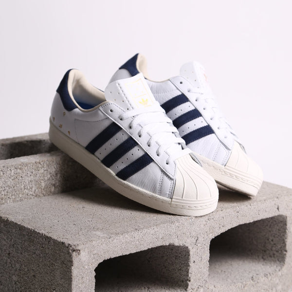 Adidas POP Trading Co Superstar ADV - White Navy – Spin Limit
