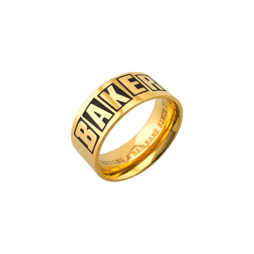 Baker Logo Gold Ring - Gold - Spin Limit Boardshop