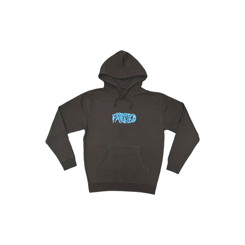 Frosted Icy Logo Hood - Brown - Spin Limit Boardshop