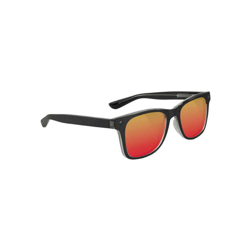 Glassy Harper Premium Polarized - Matte Black/Red Mirror - Spin Limit Boardshop