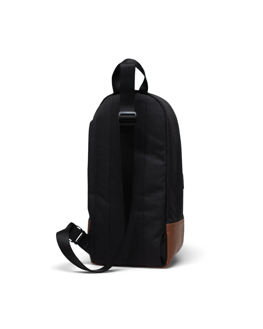 Herschel Heritage Shoulder Bag - Black/Tan - Spin Limit Boardshop