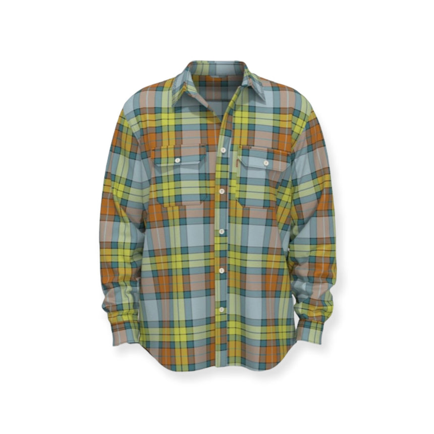 Levi's Jackson Work Shirt - Green Yellow Orange - Spin Limit Boardshop