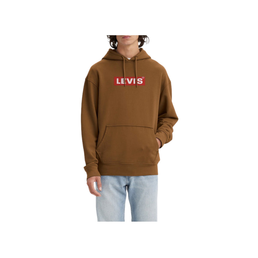 Levi's Relaxed Fit Logo Graphic Hoodie - Brown - Spin Limit Boardshop