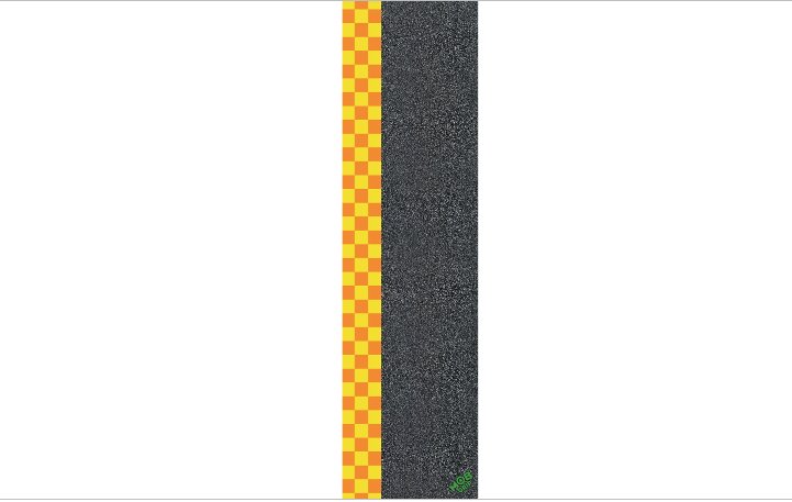 Mob Grip Sheet Checker Strip Yellow - Spin Limit Boardshop