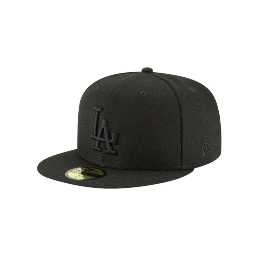 Casquette New Era 59Fifty Los Angeles Dodgers Noir Sur Noir - Édition Limitée - Taille Unique Unisexe Neuve