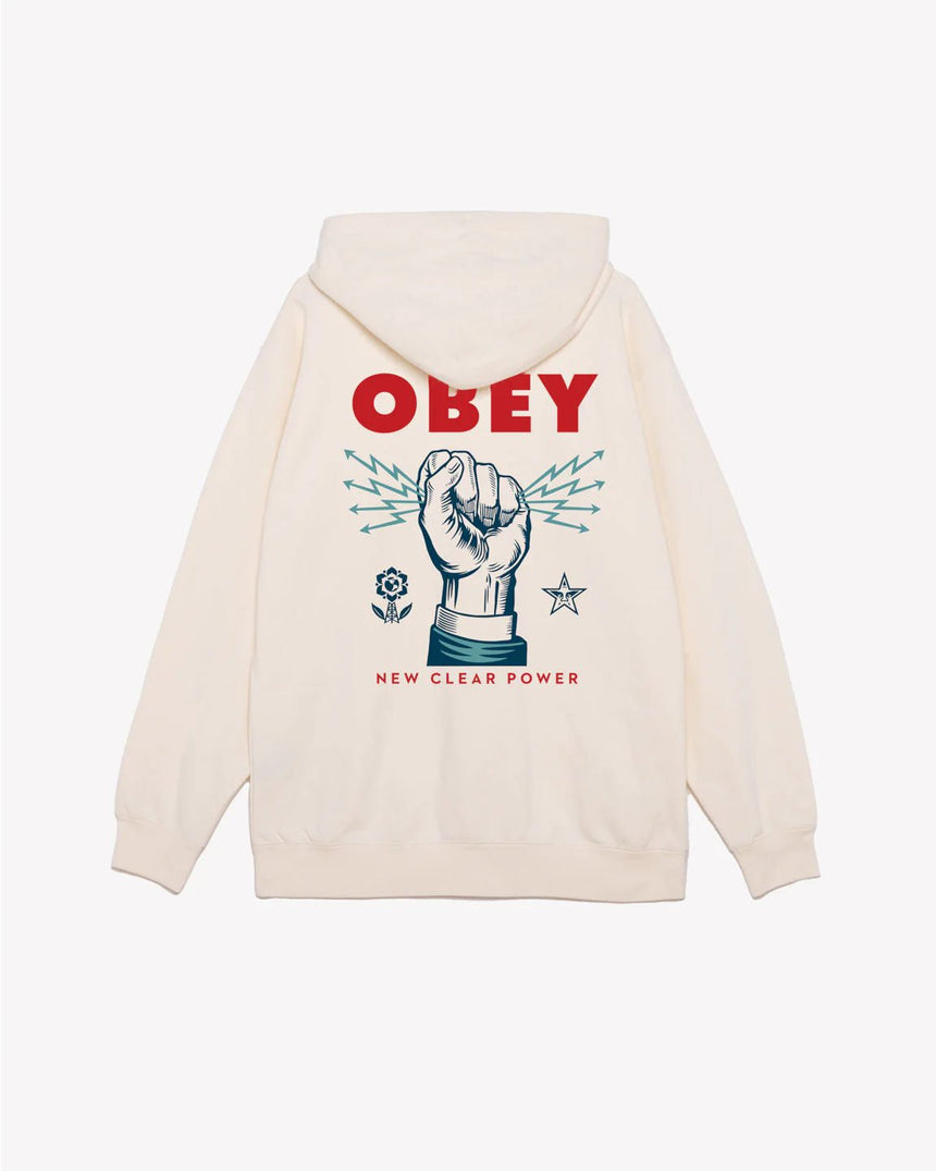 Obey New Clear Power Hood - Unbleached - Spin Limit Boardshop