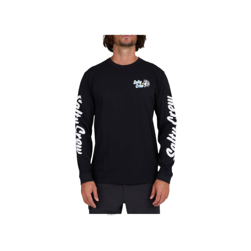 Salty Crew Fish And Chips Premium Longsleeve - Black - Spin Limit Boardshop