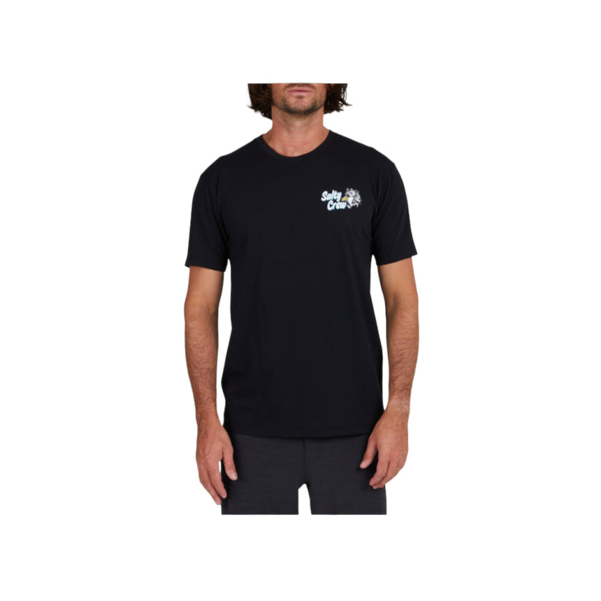 Salty Crew Fish And Chips Premium Tee - Black - Spin Limit Boardshop