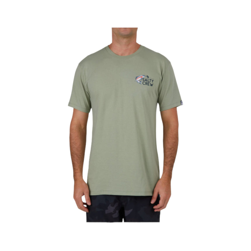 Salty Crew Fly Trap Premium Tee - Dusty Sage - Spin Limit Boardshop