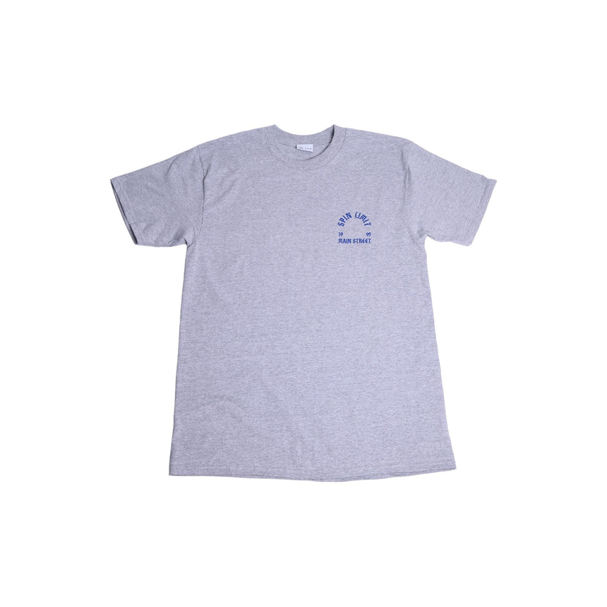 Spin Limit Main Street 95 Tee - Athletic Grey - Spin Limit Boardshop