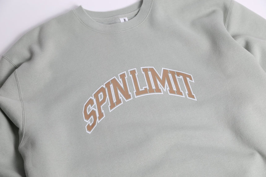 Spin limit University Brown Crew - Sage Green - Spin Limit Boardshop